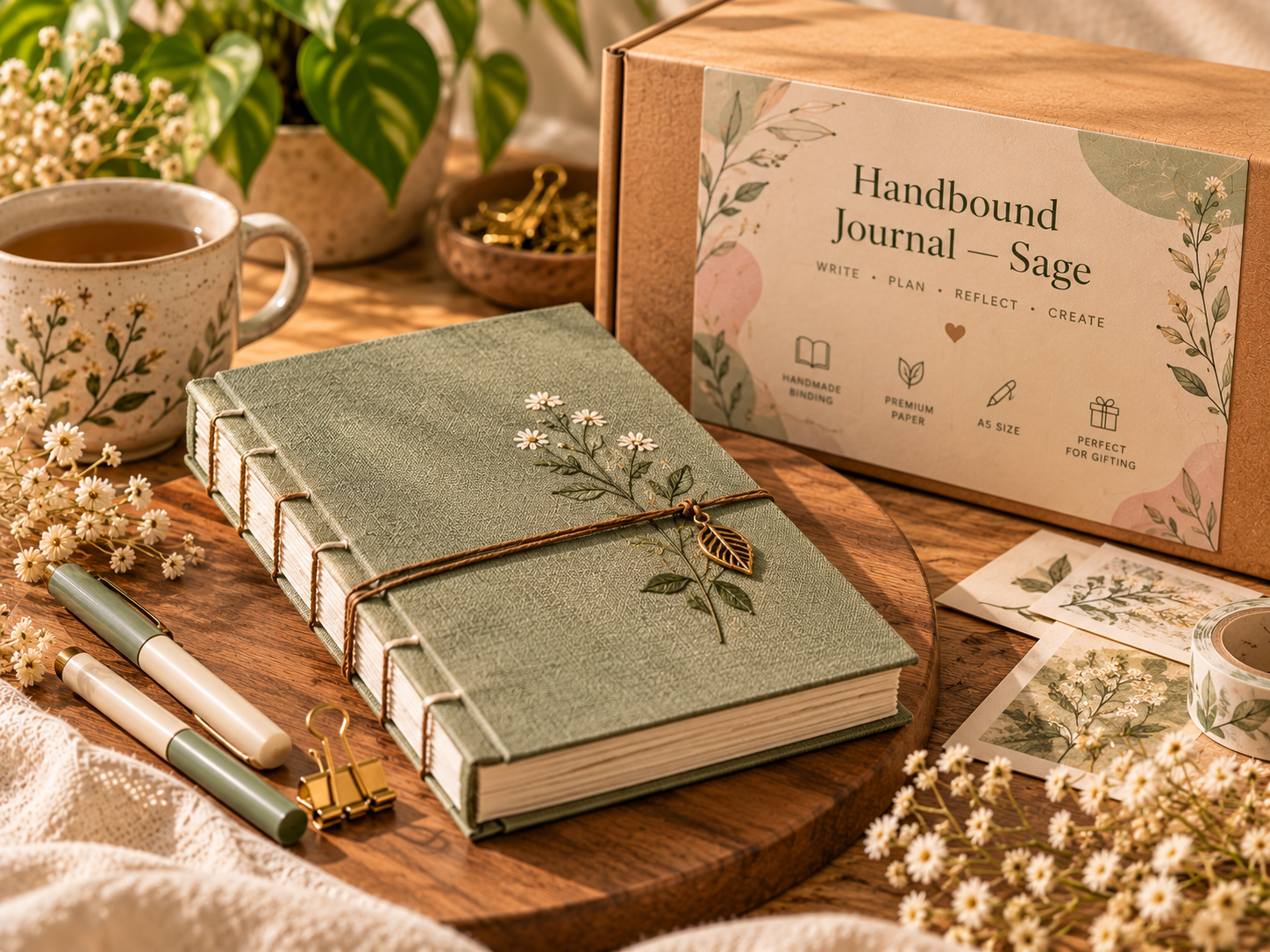 Handbound Journal — Sage