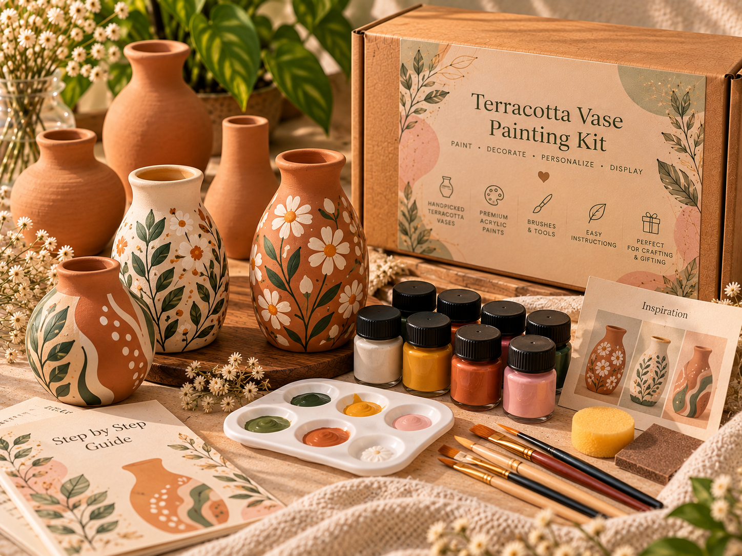 Terracotta Vase Painting Kit