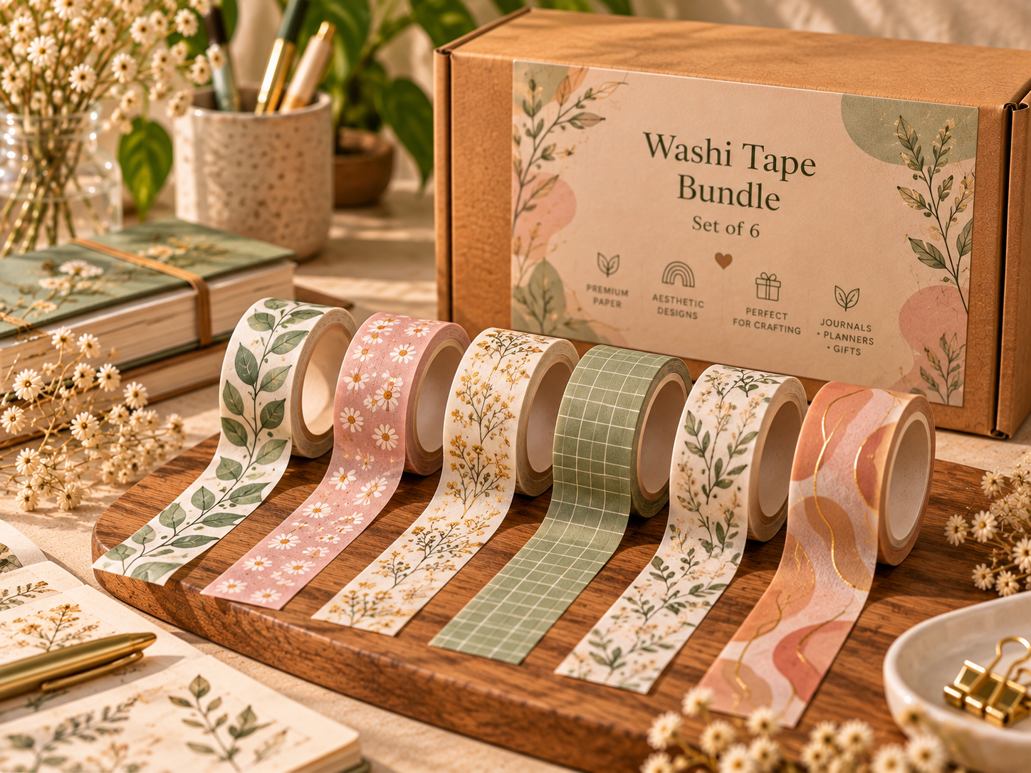 Washi Tape Bundle — Set of 6